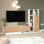 Hanah Home Soporte para TV For1-Sw Natural y Blanco